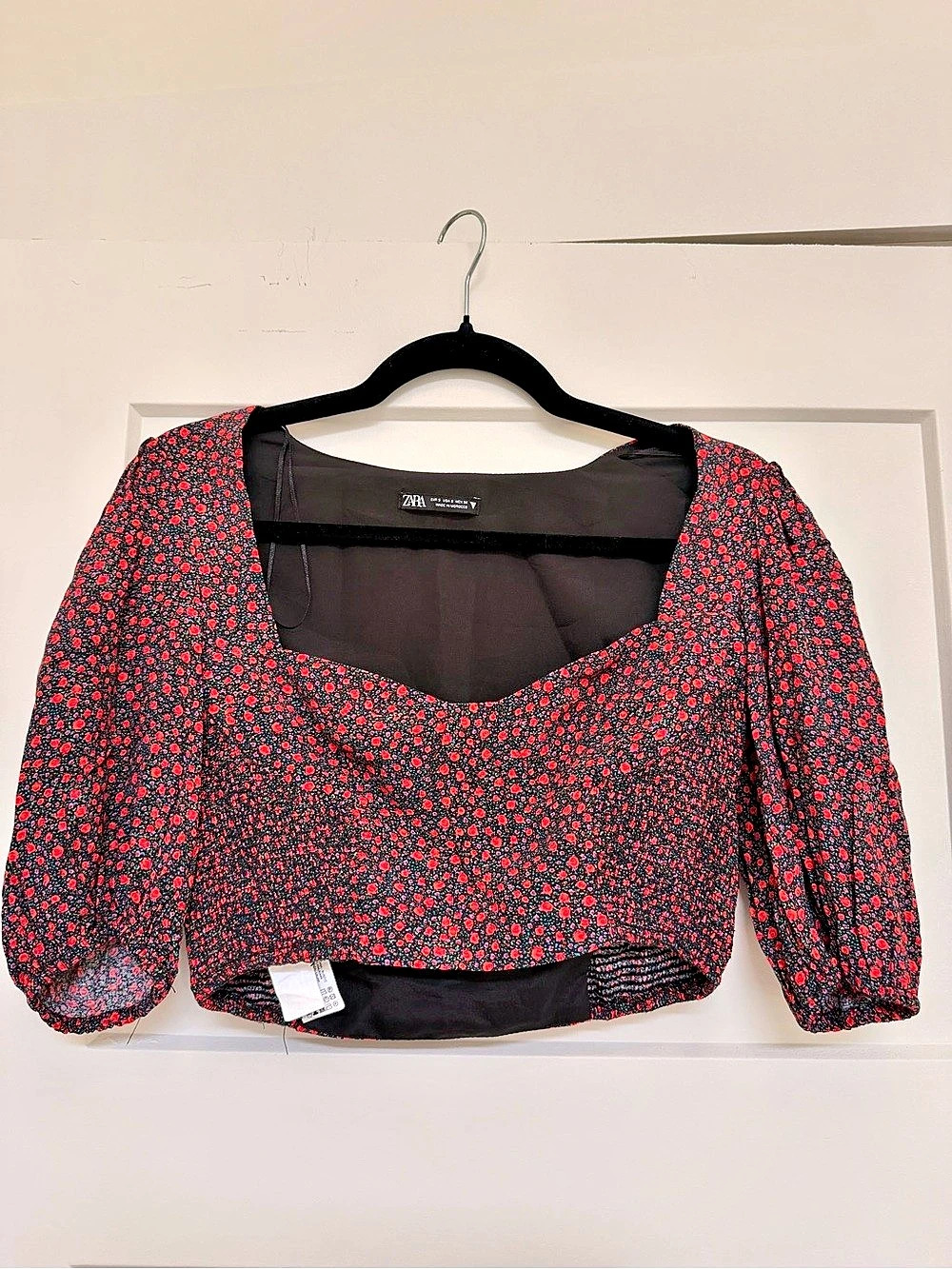 Zara Square Neck Crop Top